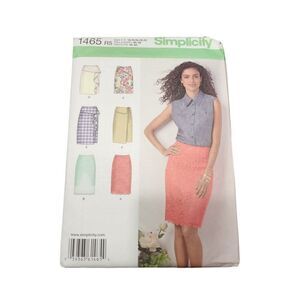 Simplicity Sewing Pattern UNCUT 1465 R5 Plus Size Skirts